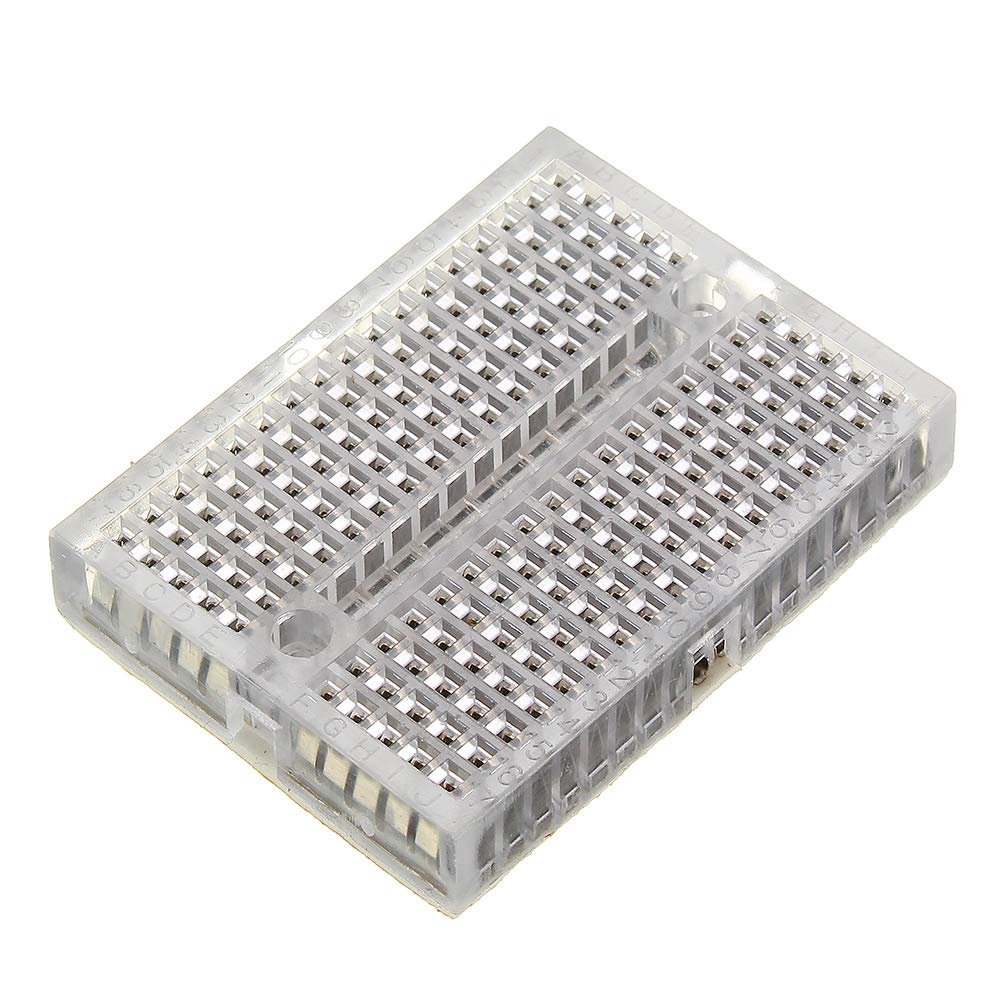 Mini Protoboard 170 Perforaciones Transparente